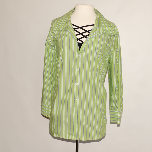 24W Liz Claiborne Button Up Dress Shirt 2275 - Picture 4 of 5